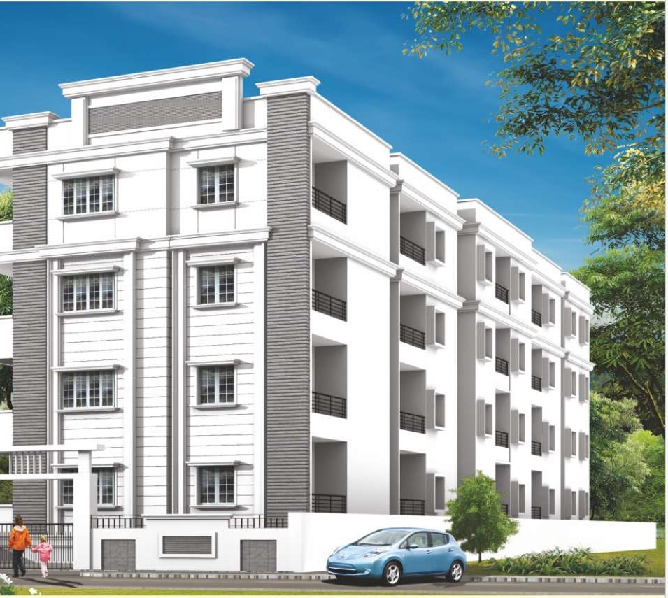 Indra Bloom apartment facade, Hebbal, Bengaluru