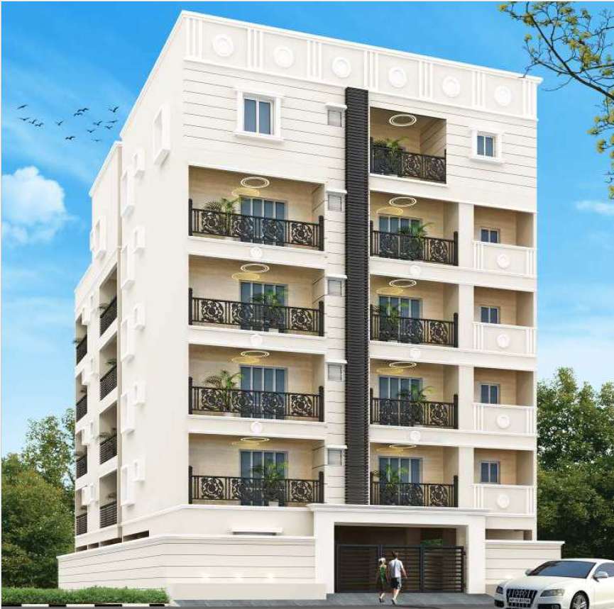Indra Elegance apartment facade in Yelahanka, Bengaluru