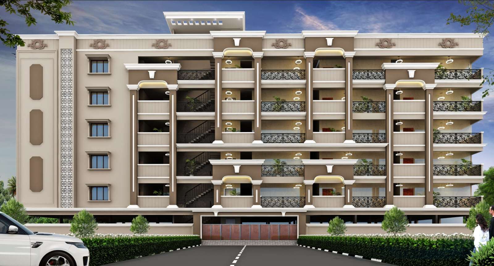 Indra Regalia apartment facade in Ramamurthy Nagar, Bengaluru